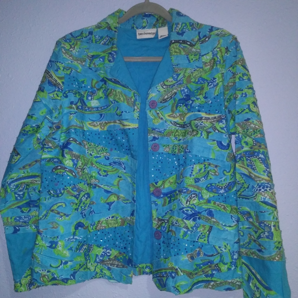 Breckenridge Women's M Jacket Blazer Island Cools